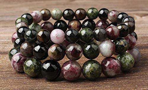 LLine Fashion Jewelry Blue Kyanite Stones Pulsera de Perlas Sueltas se Adapta a Glamour rmen y Mujeres Amuleto, Powder Opal, 12mm 16 Cuentas