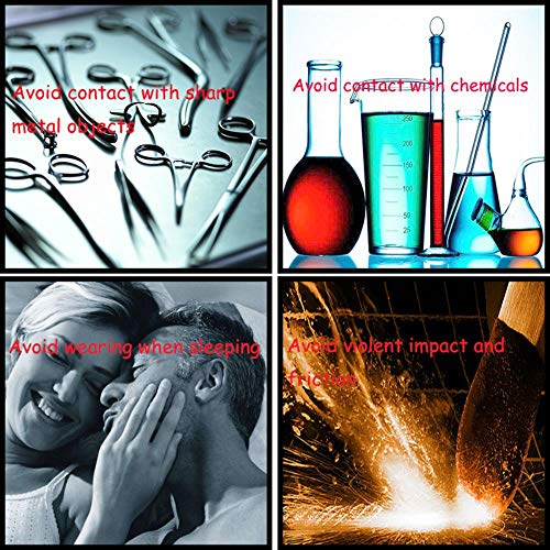 LLine Fashion Jewelry Blue Kyanite Stones Pulsera de Perlas Sueltas se Adapta a Glamour rmen y Mujeres Amuleto, Powder Opal, 12mm 16 Cuentas