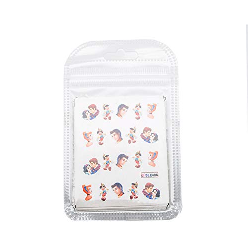 LLMTF 11PCS Nail Stickers Set Cartoon Princess Mickey Nail Art Pegatinas de Transferencia de Agua Marca de Agua DIY Nail Decals SuppliesEtiqueta de uñas