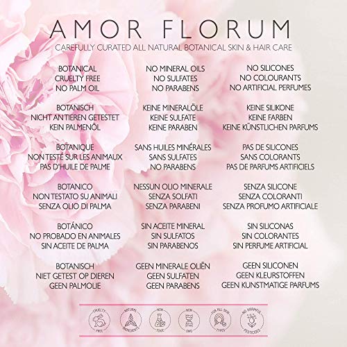 LOCIÒN DE LIMPIEZA FACIAL - CON VITAMINA E, ROSA MOSQUETA & LAVANDA - 150 ml - de AMOR FLORUM. Suave loción hidratante y limpiadora para el rostro, totalmente natural.