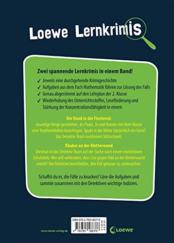 Loewe Lernkrimis - Die Hand in der Finsternis / Räuber an der Kletterwand: Mathe 2. Klasse