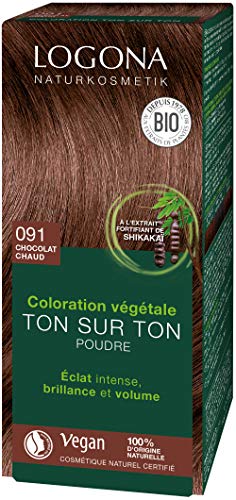Logona TP-4017645042438_839-0135 Colorante Vegetal Castaño Chocolate 091, 100 gr, 1 Unidad