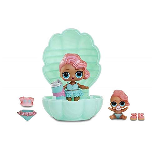 LOL Pearl Surprise - Media Esfera con Muñecas LOL y LIL Sisters Exclusivas , Rosa o Verde (Giochi Preziosi LLU36000)