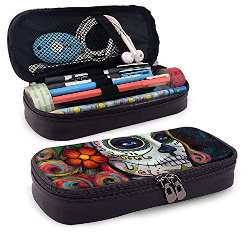 Lolita Face Woman Pencil Pen Case Zipper Bag Stationery Pouch Holder Box Organizador para Middle High School Office College