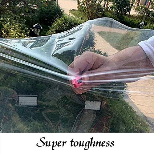 Lonas for trabajo pesado cubierta impermeable for Bañera de hidromasaje, Heavy Duty Claro Tarp, transparente lona de invierno Poly Tarp espesor cubierta resistente a la rotura a prueba de viento antic