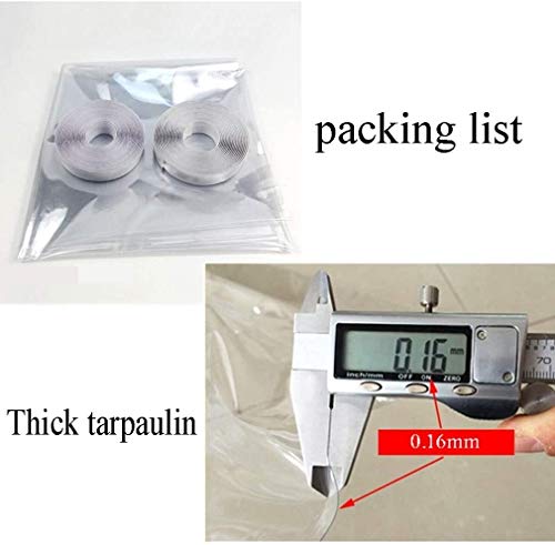 Lonas for trabajo pesado cubierta impermeable for Bañera de hidromasaje, Heavy Duty Claro Tarp, transparente lona de invierno Poly Tarp espesor cubierta resistente a la rotura a prueba de viento antic