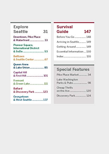 Lonely Planet Pocket Seattle (Travel Guide) [Idioma Inglés]