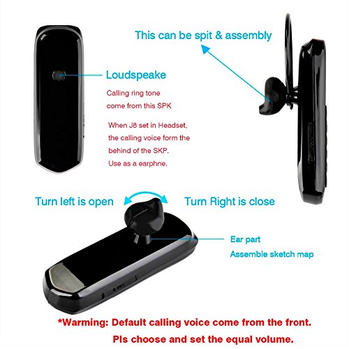 LONG CZ J8 3 en 1 el teléfono desbloqueado más peque?o Auriculares Bluetooth 3 en 1 + marcador Bluetooth + 2G Mini teléfono desbloqueado Cambiador de voz Micro SIM 18g Negro