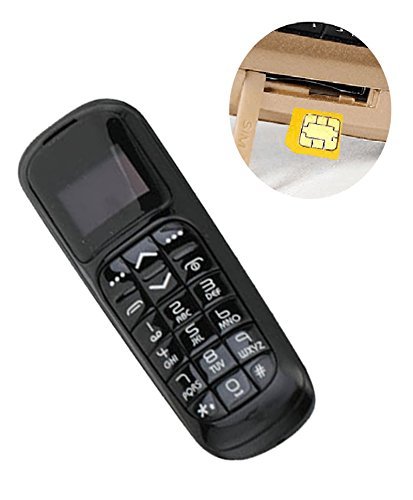 Long CZ V2 3 en 1 El teléfono más pequeño del Mundo Teléfono con Bluetooth Bluetooth para Auriculares Tarjeta Micro SIM 18 Gramos (Dorado)