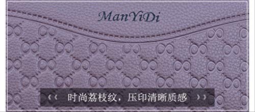 longer Cartera para Mujer Protección RFID Larga Cremallera Doble Cartera Multifunción Bolsillo para Múltiples Tarjetas Billetera De Gran Capacidad De Doble Capa De Cuero Suave para Mujer