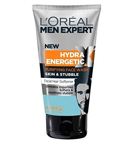 L'Oreal 1044405 Men Expert Hydra Energetic Skin & Stubble Purifying Limpiador Facial - 150 ml