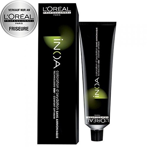 Loreal - 3 unidades de tinte Loreal INOA 7,18 rubio medio ceniza moka sin amoniaco 3 x 60 ml