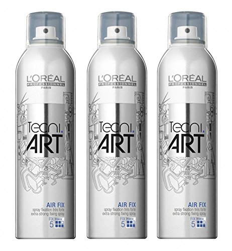 Loreal Air Fix haarspray 3 x 250 ml EXTRA de sujeción fuerte tecni. art Styling pelo barniz Nueva serie