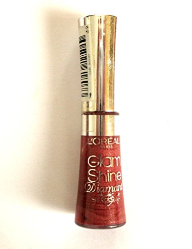 L'Oreal Paris Brillo de brillo de labios brillante ~ 164 rubí quilate ~ rojo oscuro marrón
