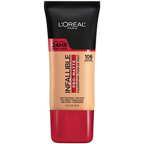 L'Oreal Paris Cosmetics Infallible Pro-Matte Foundation Makeup, Sun Beige, 1 Fluid Ounce by L'Oreal Paris
