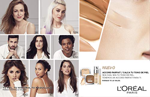 L'Oréal Paris True Match, Polvos Matificantes Accord Parfait, Tono 8D Capuccino Doré