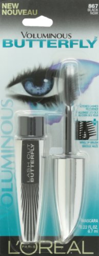 L'Oreal Paris Voluminous Butterfly Mascara, 867 Black, 0.22 Fluid Ounce by Voluminous
