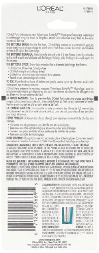 L'Oreal Paris Voluminous Butterfly Waterproof Mascara, 871 Blackest Black , 0.21 Fluid Ounce by L'Oreal Paris