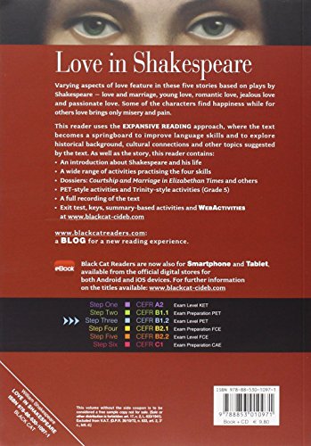 LOVE IN SHAKESPEARE FIVE STORIES +CD STEP THREE B1.2 (Reading and training)