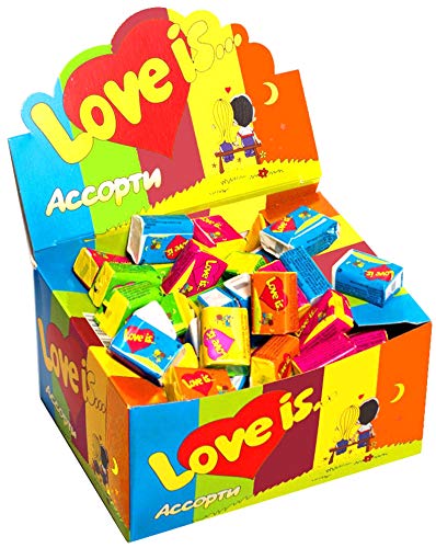 Love is Mix - Goma de mascar surtido - Todos los 5 sabores - Caja completa