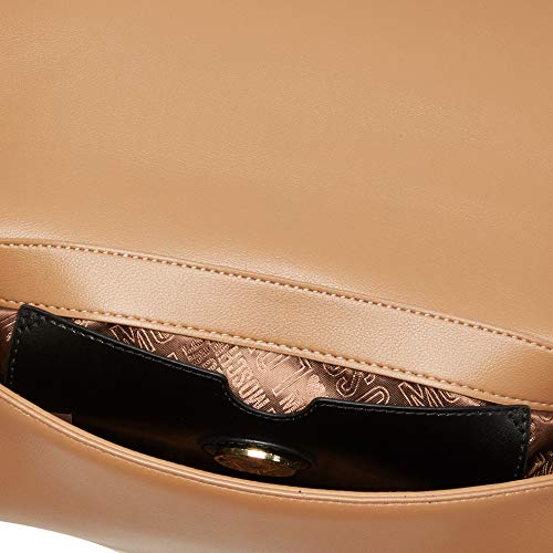 Love Moschino - Borsa Small Grain Pu, Carteras de mano Mujer, Beige (Cammello), 14x26x3 cm (W x H L)