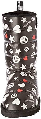 Love Moschino St.ttod.ugo, Botas de Nieve para Mujer, Negro (Nero 000), 37 EU