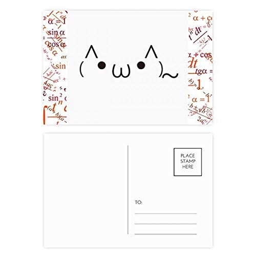 Lovely Face Dressed Up As A Cat Expression Formula Postcard Set Thank Card Lado 20pcs