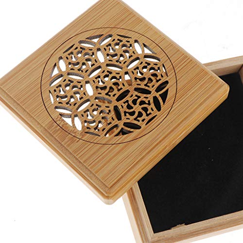 LOVIVER Quemador De Bobina De Incienso De Bambú Incensario Estufa De Fragancia - Rueda