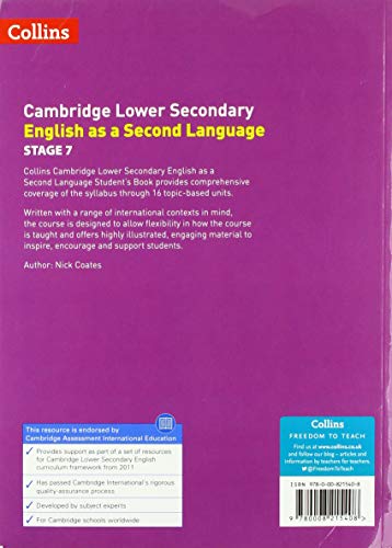 Lower Secondary English as a Second Language Student’s Book: Stage 7 (Collins Cambridge Lower Secondary English as a Second Language)