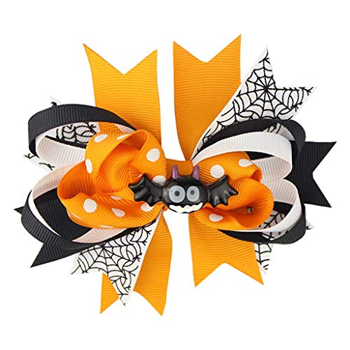 LQH 3" de Halloween Pequeño Glitter Arcos del Pelo for Las Pinzas de Pelo de la Historieta Divertida del Barrette