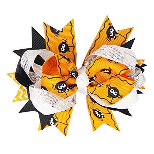 LQH 3" de Halloween Pequeño Glitter Arcos del Pelo for Las Pinzas de Pelo de la Historieta Divertida del Barrette