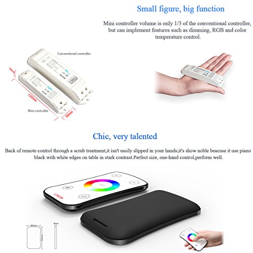 LTRGBW MiNi - Regulador de intensidad LED SMD 5050 3528 216.00W