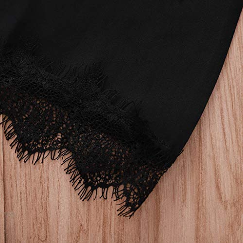 Luckycat Camisetas Chaleco de la tapa M para Mujeres Black 1 S