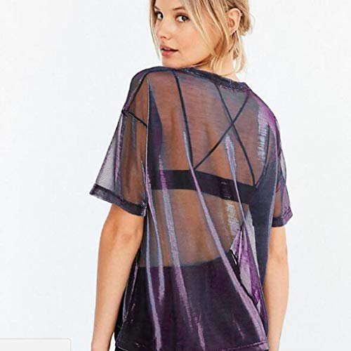 Luckycat Camisetas Transparentes De Mujer Camisetas Mujer Manga Corta Camisetas Mujer Verano Blusa Mujer Sport Tops Mujer Verano Camisetas Mujer Manga Corta Blusa Transparente Mujer Fiesta