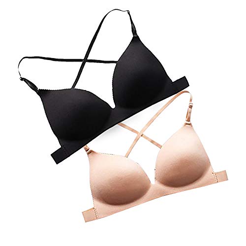 Luckycat Sujetador Encaje Push Up Cierre Delantero con Aros para Mujer