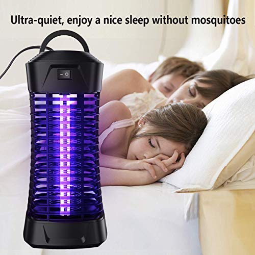 Lukasa Lámpara Mosquito Electrico, Lámpara 7W UV Luz Lampara para Mata Mosquitos y Repelente Insectos, Control Insecto Efecto 30m²