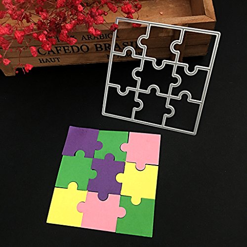 Lulu Pace troqueles metal para repujado Puzzle Plata Cortes Plantillas para DIY Cutting Esto Scrapbooking álbum, cortes Plantillas Papel Tarjetas Álbum De Recortes Decoración