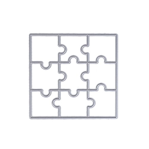 Lulu Pace troqueles metal para repujado Puzzle Plata Cortes Plantillas para DIY Cutting Esto Scrapbooking álbum, cortes Plantillas Papel Tarjetas Álbum De Recortes Decoración