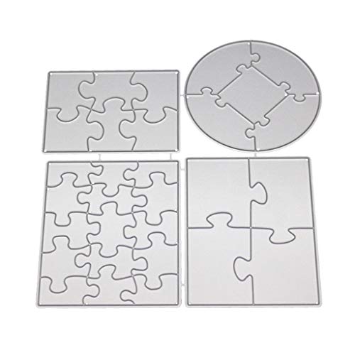 Lulu Pace troqueles metal para repujado Puzzle Plata Cortes Plantillas para DIY Cutting Esto Scrapbooking álbum, cortes Plantillas Papel Tarjetas Álbum De Recortes Decoración