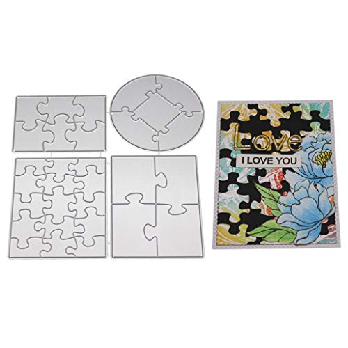 Lulu Pace troqueles metal para repujado Puzzle Plata Cortes Plantillas para DIY Cutting Esto Scrapbooking álbum, cortes Plantillas Papel Tarjetas Álbum De Recortes Decoración