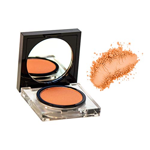 Lunaci Barcelona Colorete,Textura Aterciopelada Acabado Mate,Ligero, natural, hipoalergénico, Melocoton (04)