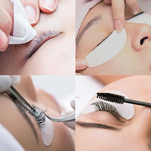 Lunamoon Extensión de Pestañas Postizas Individuales Natural Pestañas Falsas de Seda para Salón Profesional Maquillaje C/D-Curl Espesor 0.10mm/0.15mm/0.20mm Longitud Mezclada 7-14mm (D 0.15mm 7-14mm)