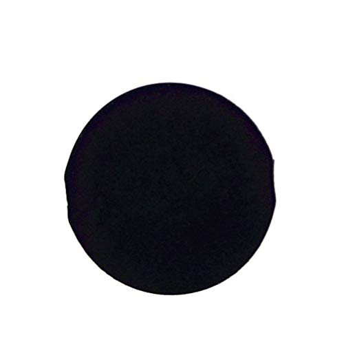 Lurrose 10 piezas de maquillaje de borla de polvo no látex, suave, esponjosa, para maquillaje cosmético en polvo, crema (negro)