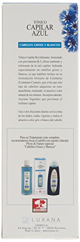 Luxana Phyto Nature Tónico Azul Cabellos Grises y Blancos Tratamiento Capilar - 500 ml