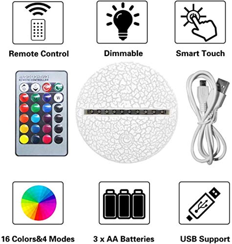 Luz de noche LED 3D Pokemon-Wooper Decoración de recámara Mejor Navidad Regalo de cumpleaños para niños y niñas, con cupón