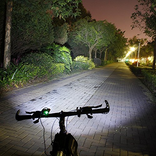 Luz delantera - Foco frontal para Bici 6000 lúmenes Linterna LÁMPARA TORCH frontal 3x CREE XM-L U2 LED de bicicleta