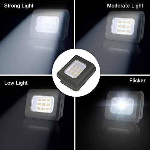 Luz para Correr Running Led de Seguridad Recargable por USB Impermeable Luz de Advertencia 4 Modos de Luces Clip Magnético para Deportes Jogging Ciclismo Collar de su Mascota Caminar al Aire Libre