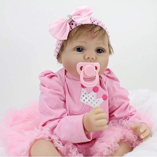 LXDDP Reborn Baby Dolls 22 'Vinilo Silicona Suave Reborn Baby Doll muñecas recién Nacidas bebé niña Juguete Regalo Navidad