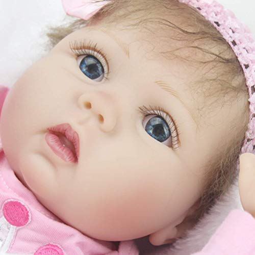 LXDDP Reborn Baby Dolls 22 'Vinilo Silicona Suave Reborn Baby Doll muñecas recién Nacidas bebé niña Juguete Regalo Navidad