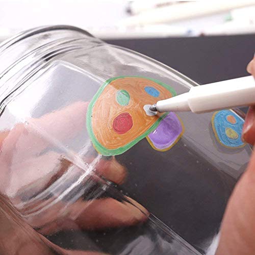 Lypumso Rotuladores Metálicos, 10 Unidades Rotuladores, para álbum de Fotos DIY, Fabricación de Tarjetas, Cualquier Superficie, Vidrio Taza de Cerámica, Niños Garabateando, Eco Amigable